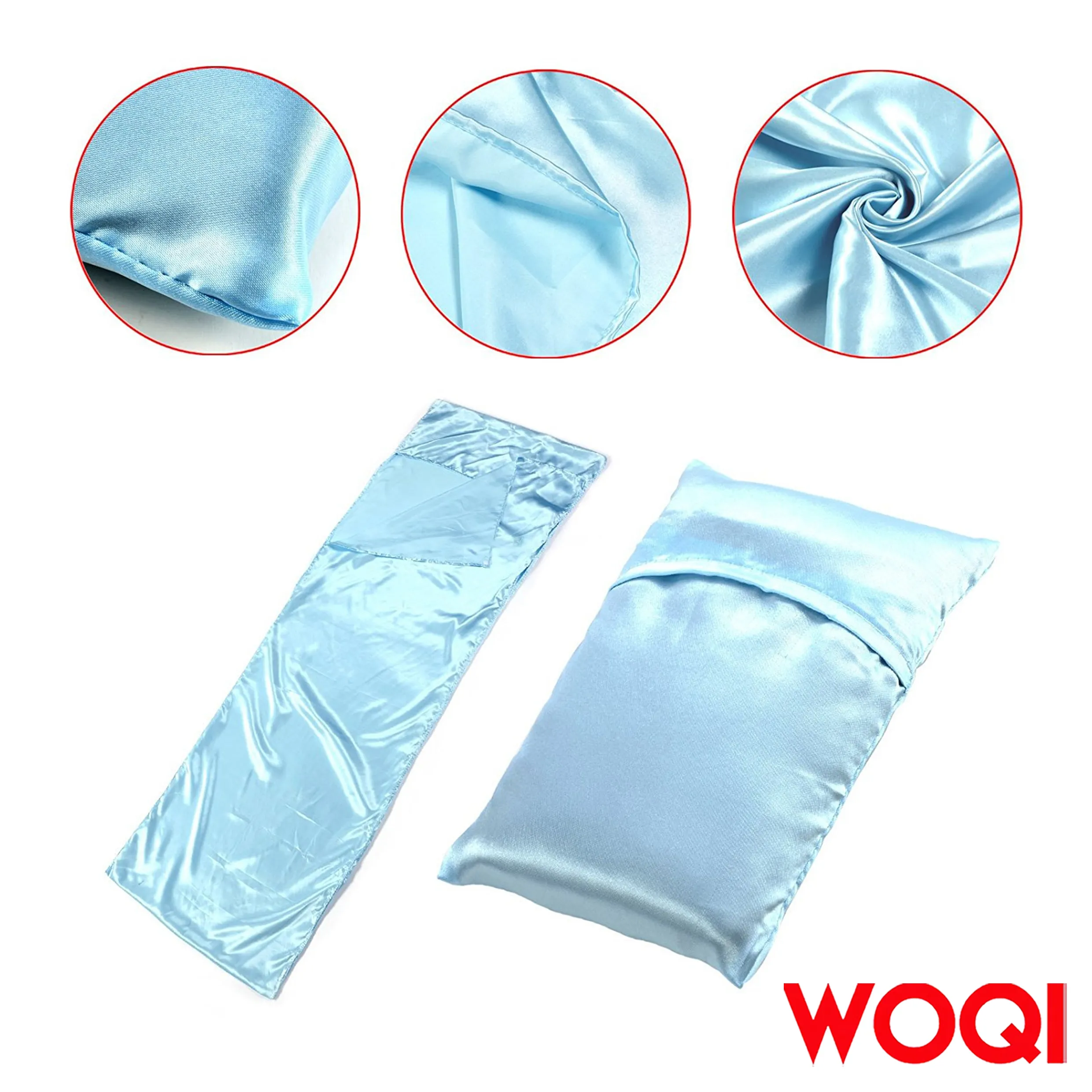 Woqi Portable Lightweight Sleeping Bag Hostel Travel Inner Sheet Sleep Sack