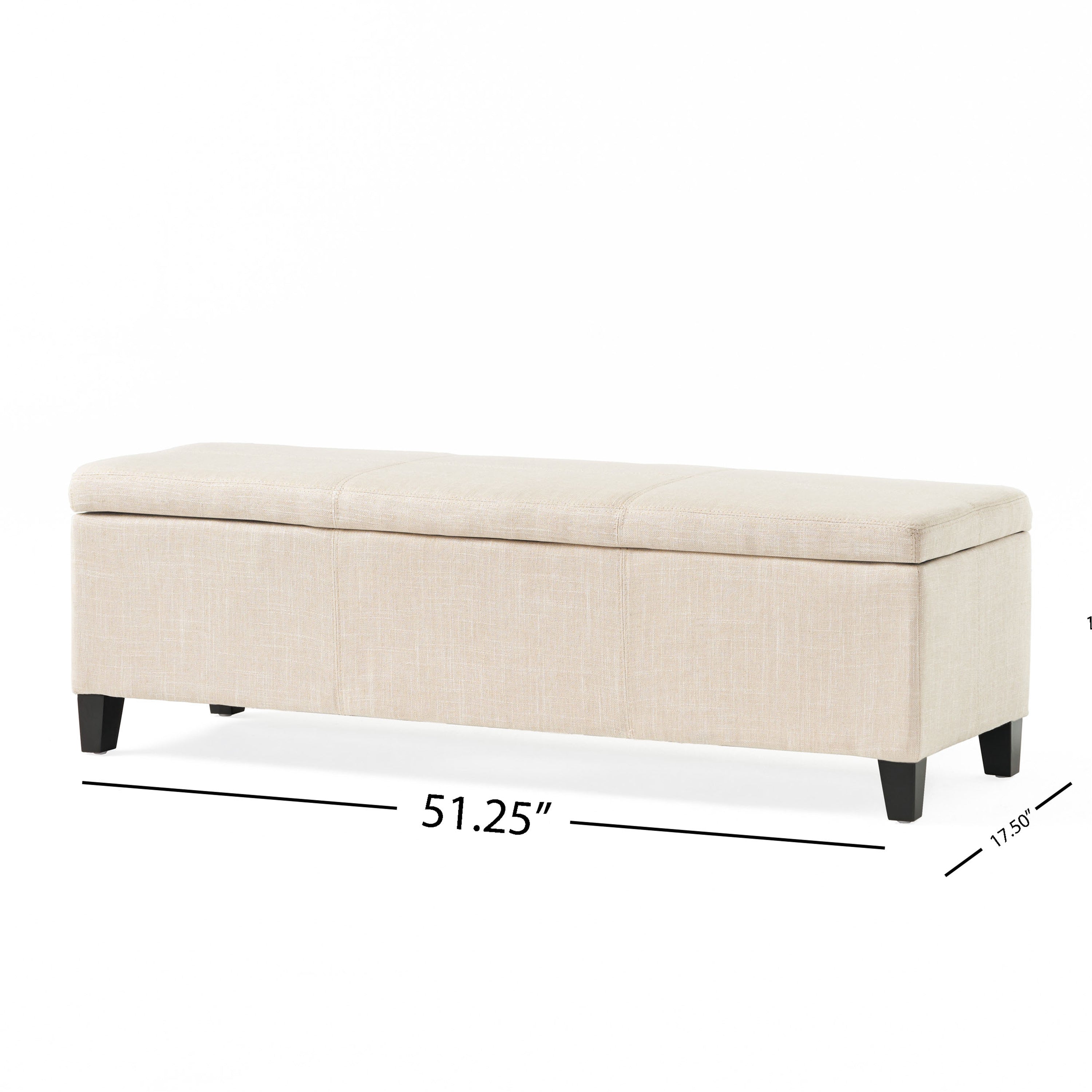 Rupert Upholstered Storage Ottoman Bench