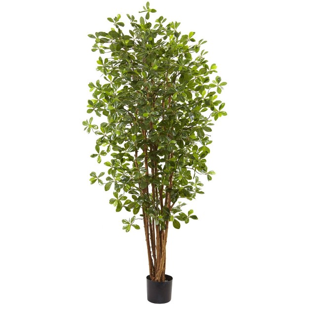 Nearly Natural 6’ Black Olive Silk Tree