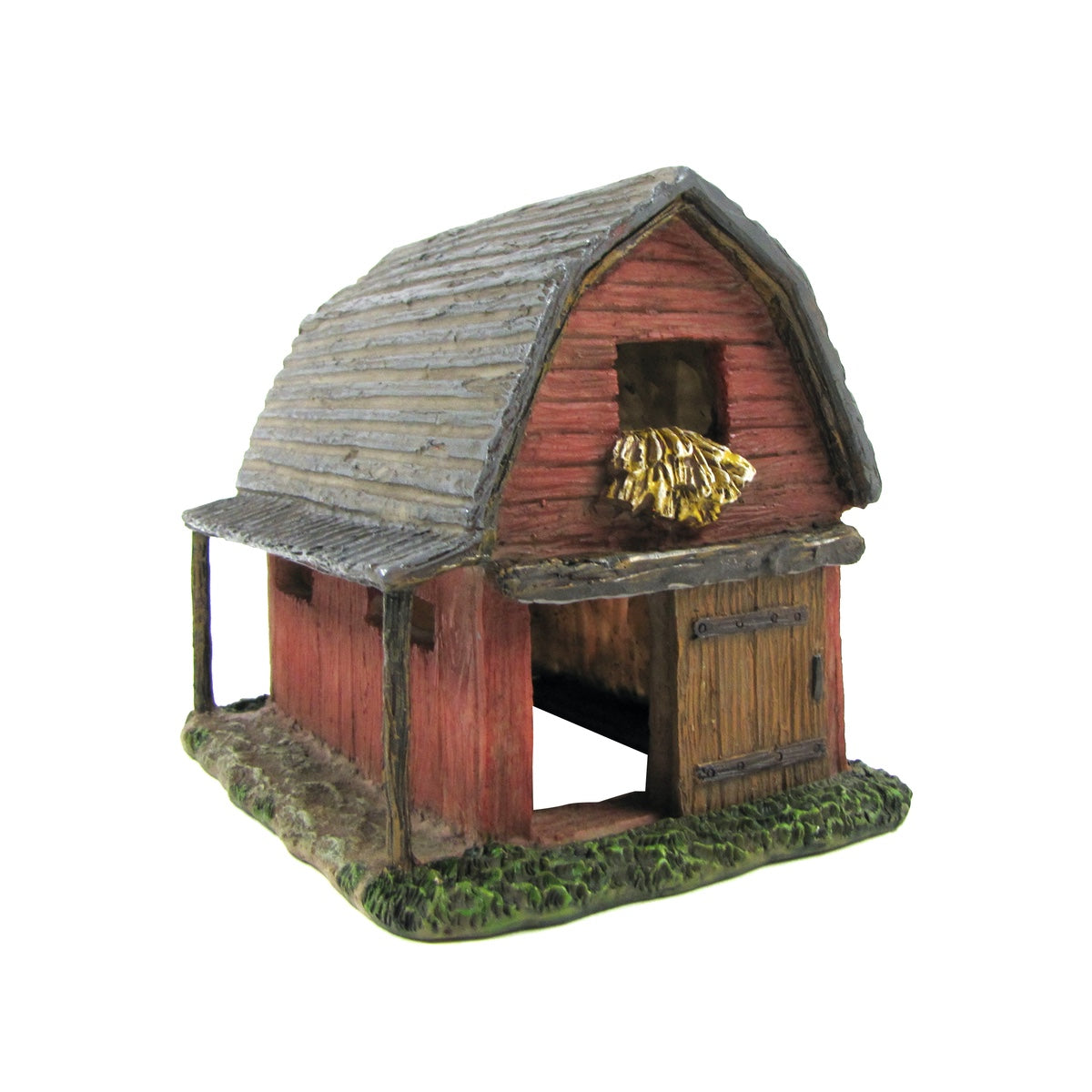 Miniature Red Barn Fairy Garden Accessory Dollhouse Farm Decor Outdoor Yard Ornament