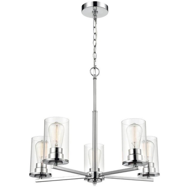 Millennium Lighting Verlana 5 Light Chandelier Chrome