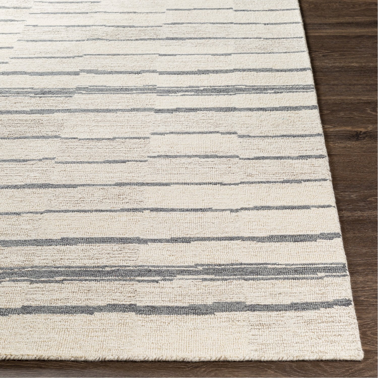 Granada Hand Tufted Rug in Taupe, Charcoal, Beige