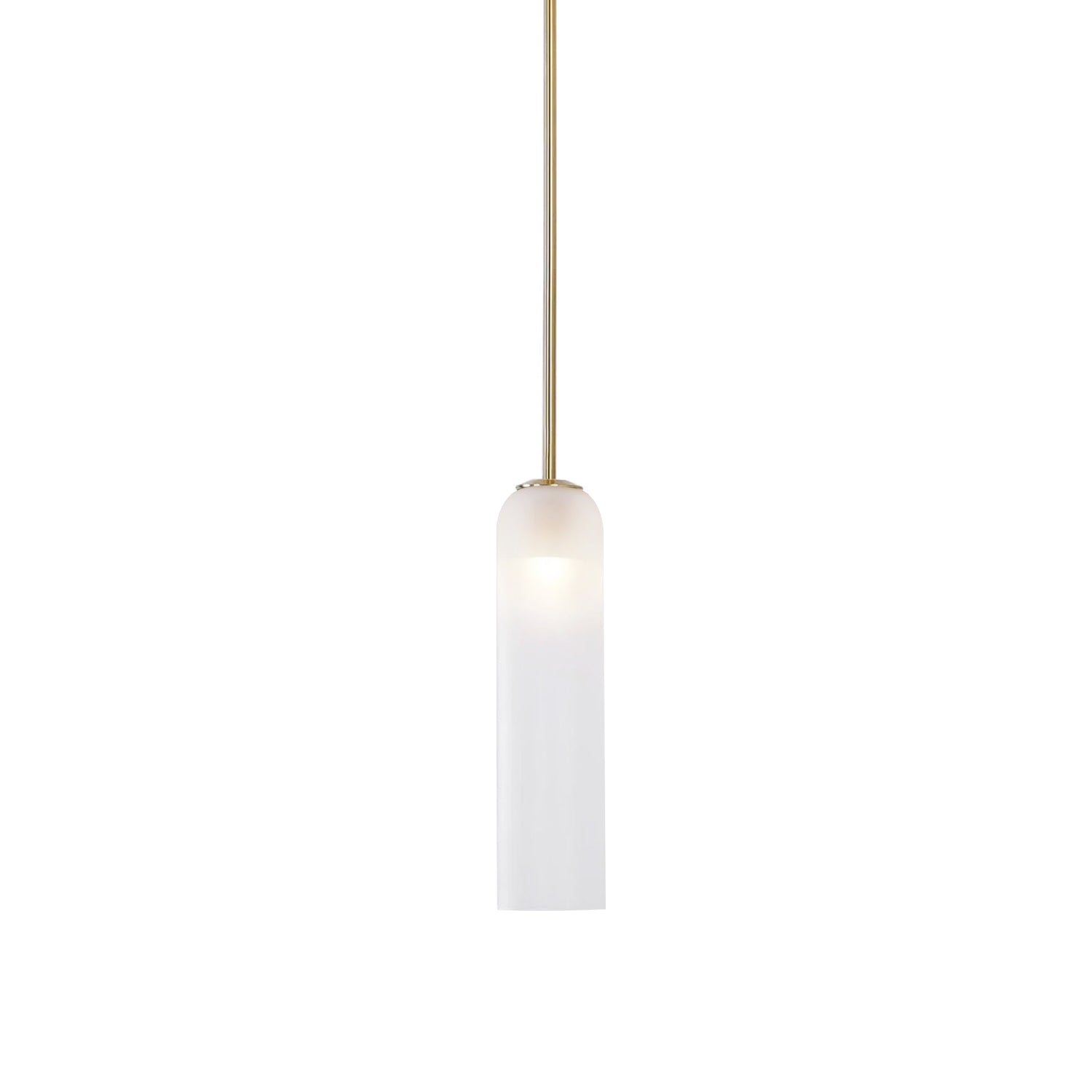 Long Tube Glass Pendant Light