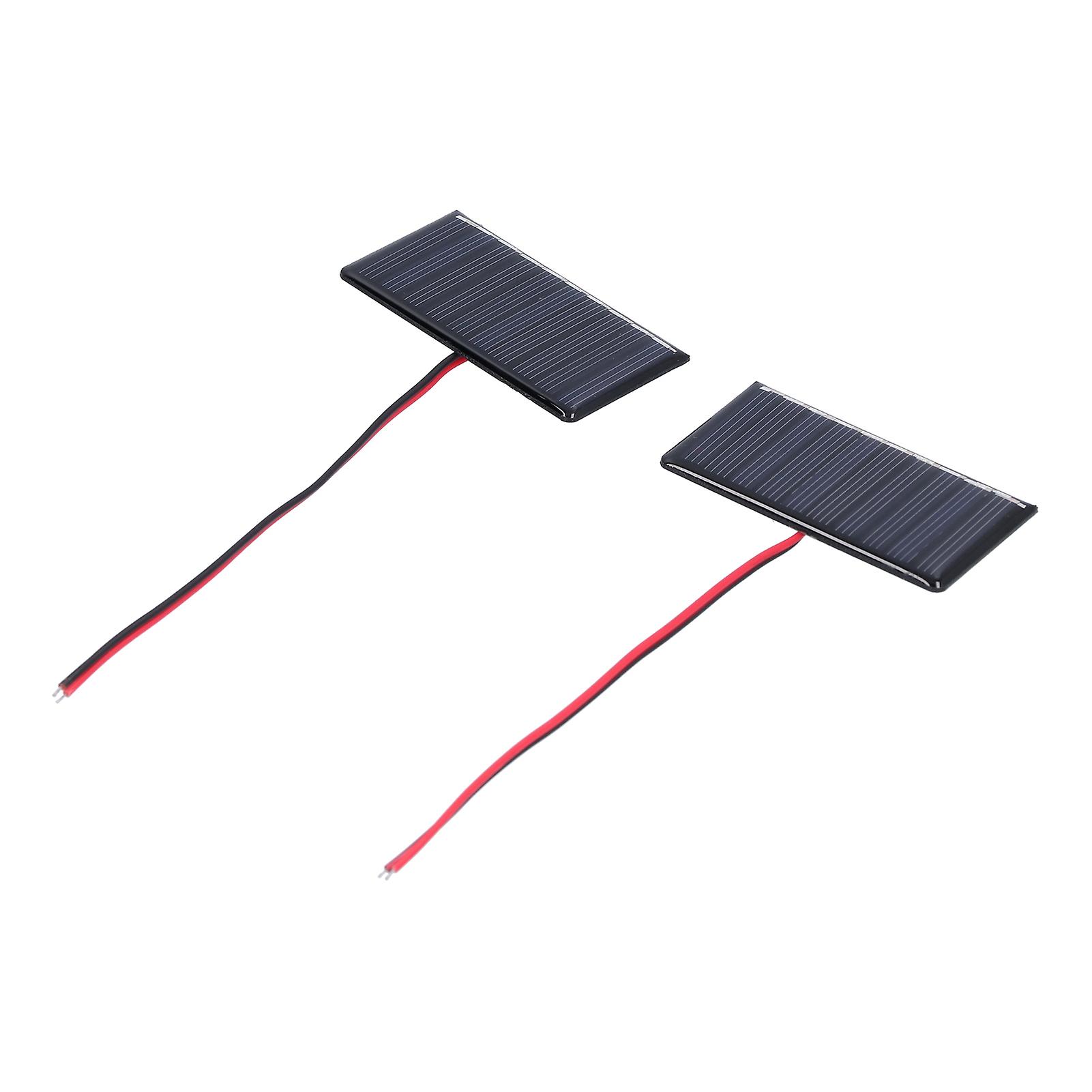 2pcs Solar Panel Module Polysilicon Micro Mini Glue Power Solar Cells 68x36mm 0.3w 5v