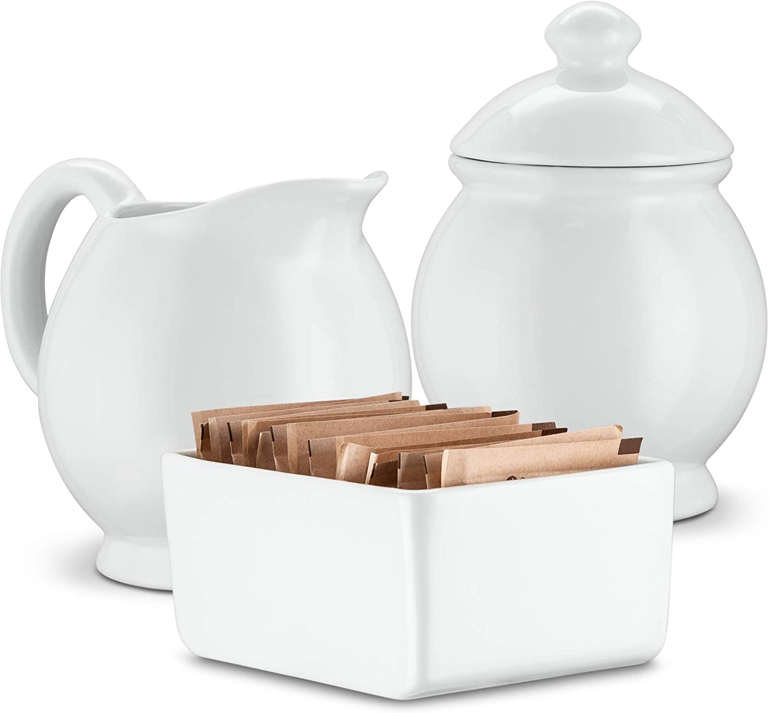 Kook 3 Pc Sugar and Creamer Set