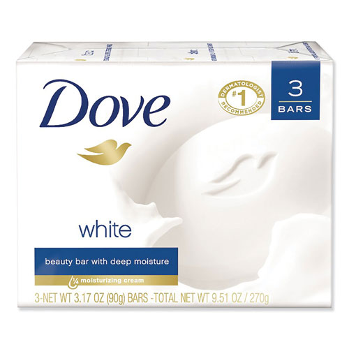 Unilever White Beauty Bar | Light Scent， 3.17 oz， 3