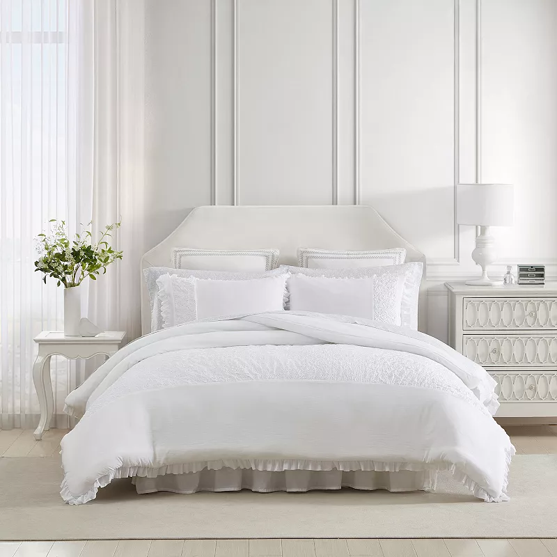 Laura Ashley Eyelet Comforter Set