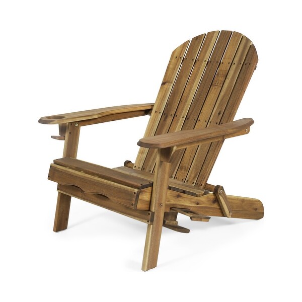 Bellwood Acacia Wood Folding Adirondack Chair by Christopher Knight Home