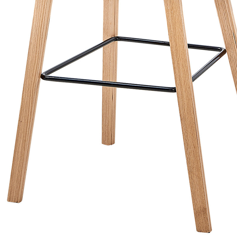 NORTE Bar Stool - Natural & White