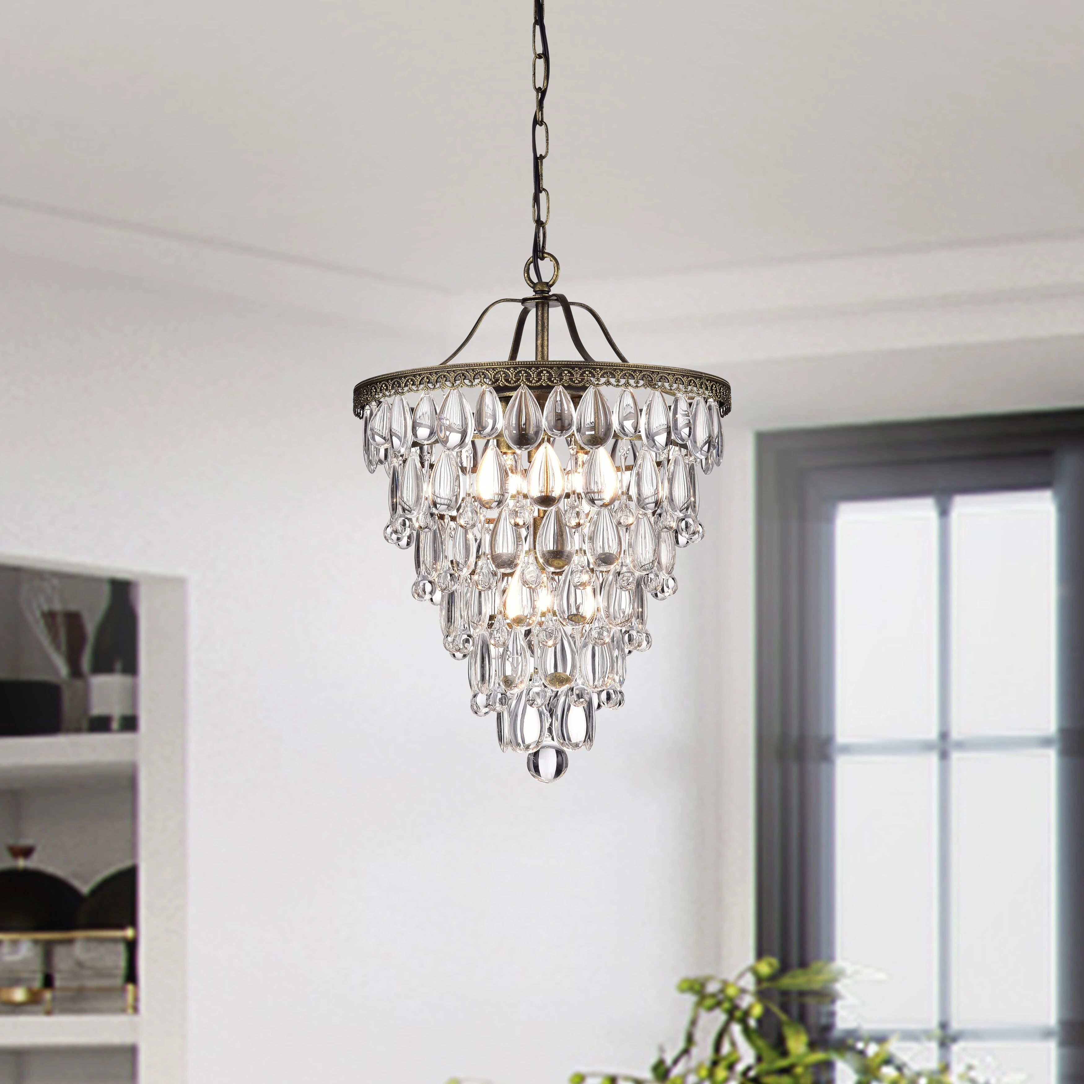 Maia 4-Light Crystal Chandelier
