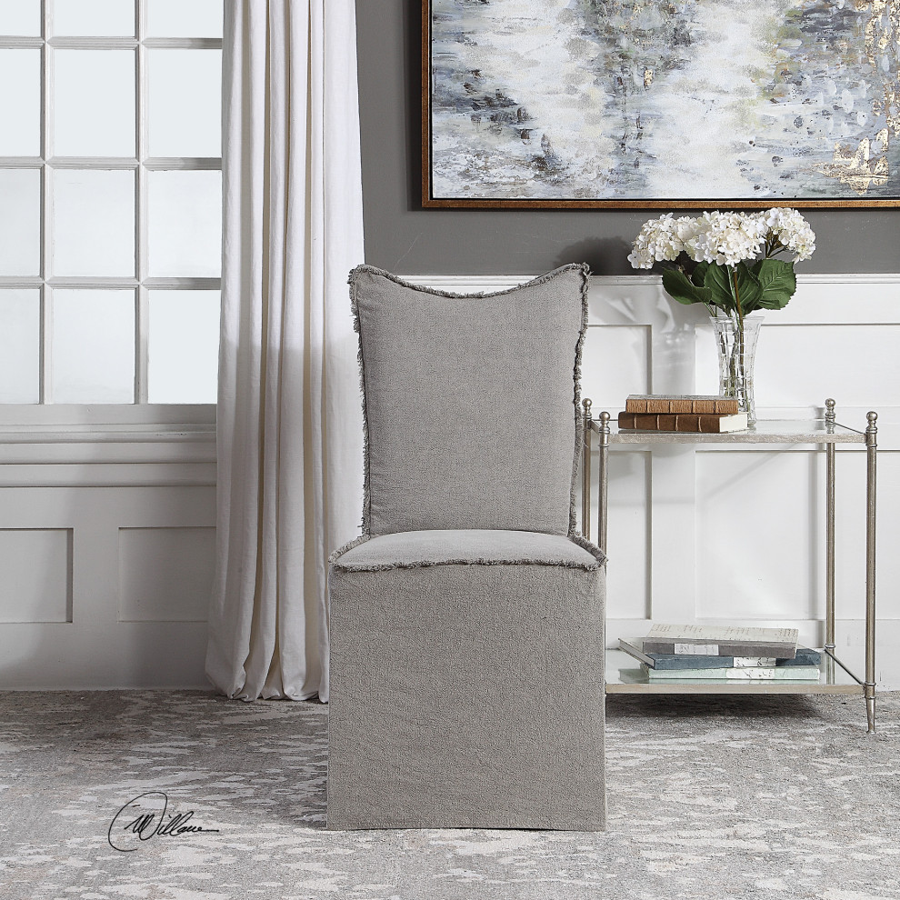 Uttermost Narissa Armless Chairs  Set of 2   Modern   Armchairs And Accent Chairs   by Zin Home  Houzz