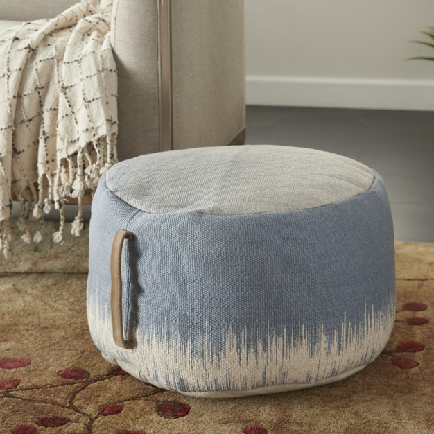 X 20 quot X 12 quot Indoor Drum Pouf With Handle