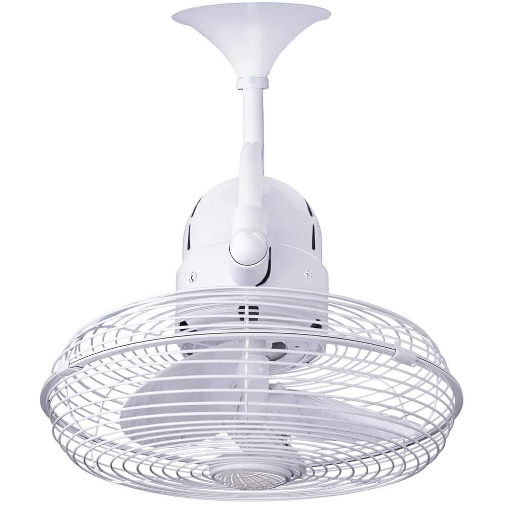 Matthews Fan Company Kaye 13 in Gloss White Ceiling Fan