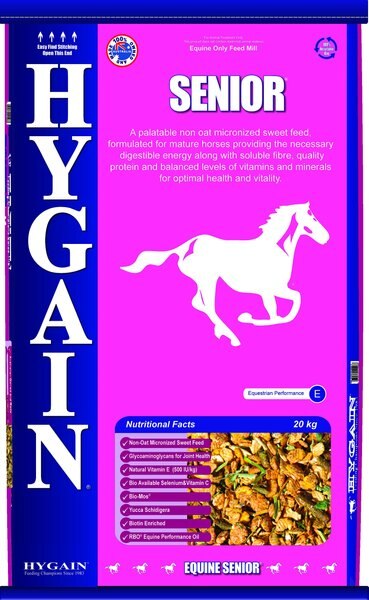 Hygain Senior Horse Feed， 44-lb bag