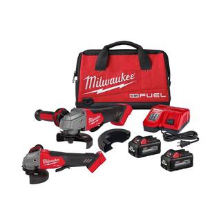 MW M18 FUEL 18V Lithium-Ion Brushless Cordless 4-12 in.5 in. Grinder Kit wPaddle Switch  FUEL 4-12 in. Grinder 2880-22-2880-20