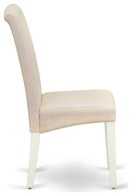 Atlin Designs 42 quotWood Dining Chairs in White/Cream (Set of 2)   Transitional   Dining Chairs   by Homesquare  Houzz