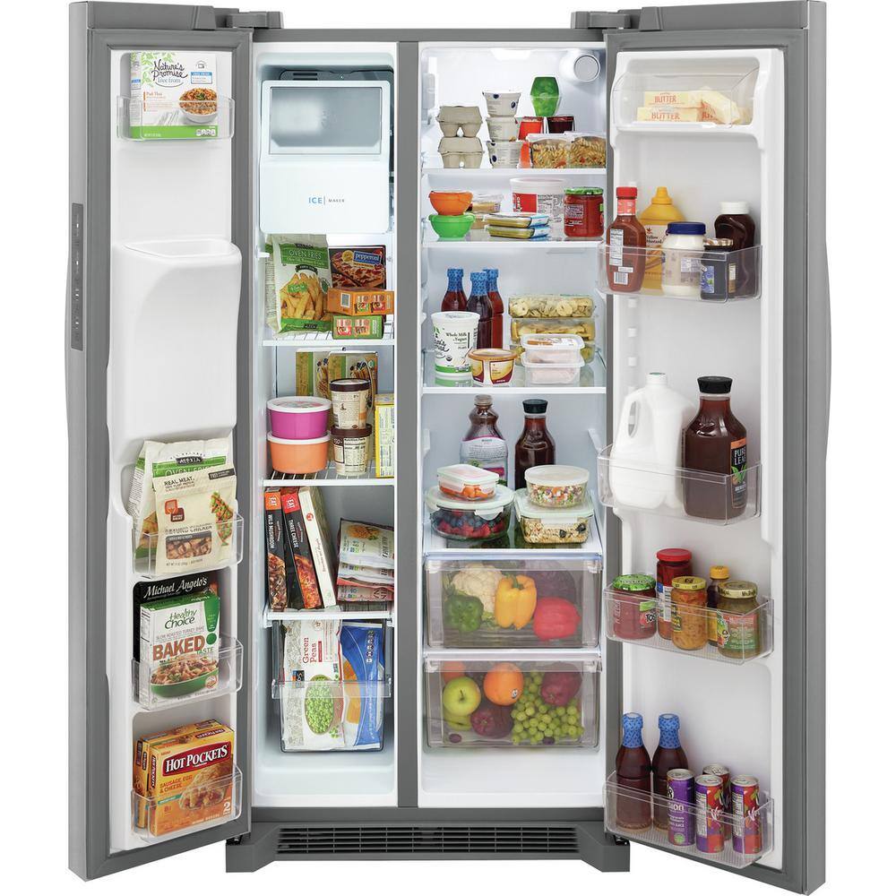 Frigidaire 33 in. 22.3 cu. ft. Side by Side Refrigerator in Stainless Steel Standard Depth FRSS2323AS