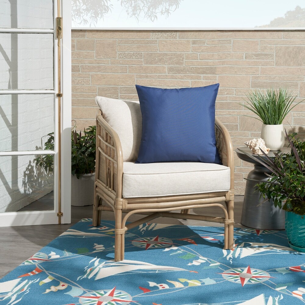 Waverly Pillows Classic Solid Indoor Outdoor Throw Pillow   ( 20\