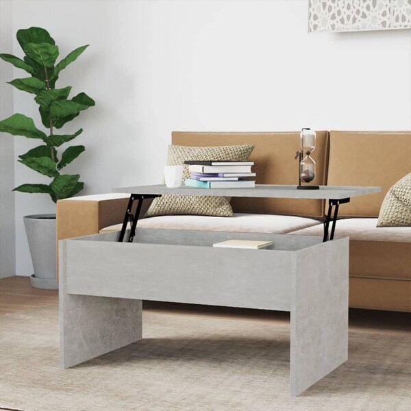 Coffee Table Concrete Gray 31.5