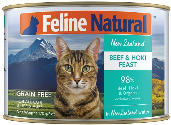 Feline Natural Beef and Hoki Feast Grain-Free Canned Cat Food