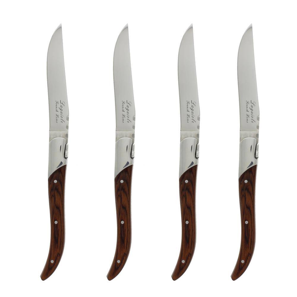 Laguiole 4-Piece Connoisseur Rosewood Steak Knives LG002