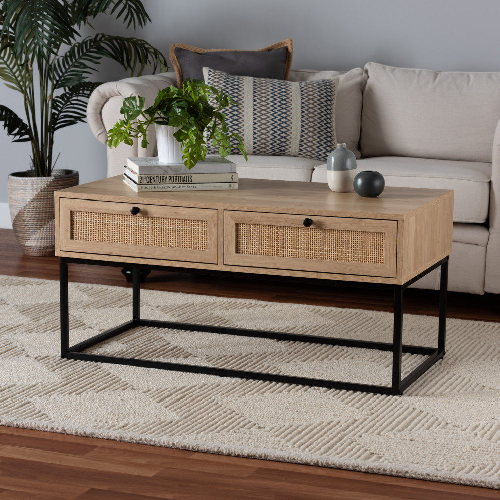 Jonna Natural Rattan Collection   Tropical   Coffee Tables   by Baxton Studio  Houzz