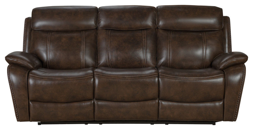 Barcalounger Sandover Power Reclining Sofa  Tri Tone Chocolate   Contemporary   Sofas   by Kolibri Decor  Houzz