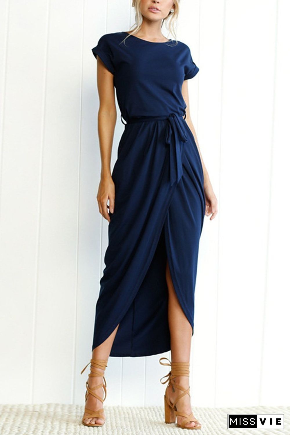 Solid Color Essential Grace Midi Dress(4 Colors)