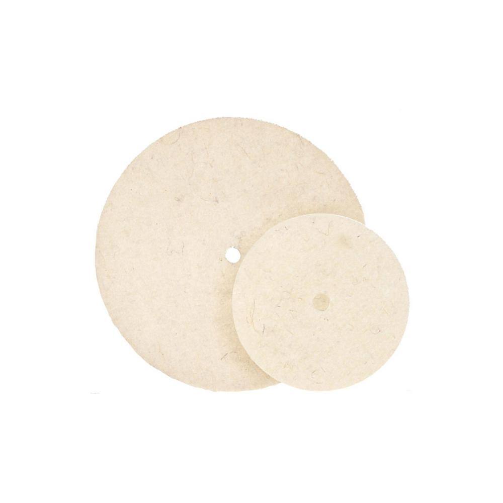 WALTER SURFACE TECHNOLOGIES Quick-Step 7 in. GR Cotton Polishing Felt Discs (Pack of 5) 07T700