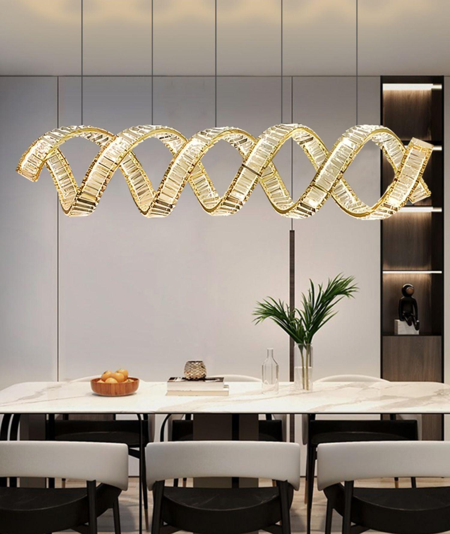 Curved LED Chandelier