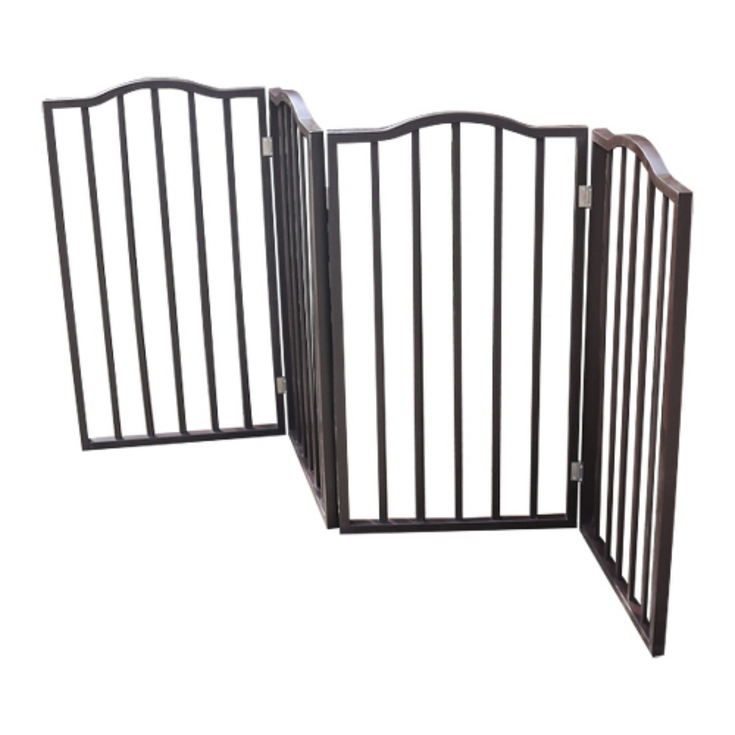 Cmgb Pet Gate，Stairs or House – Freestanding， Folding，Wood，Brown