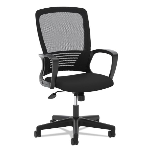 HON HVL525 Mesh High-Back Task Chair， Supports Up to 250 lb， 17