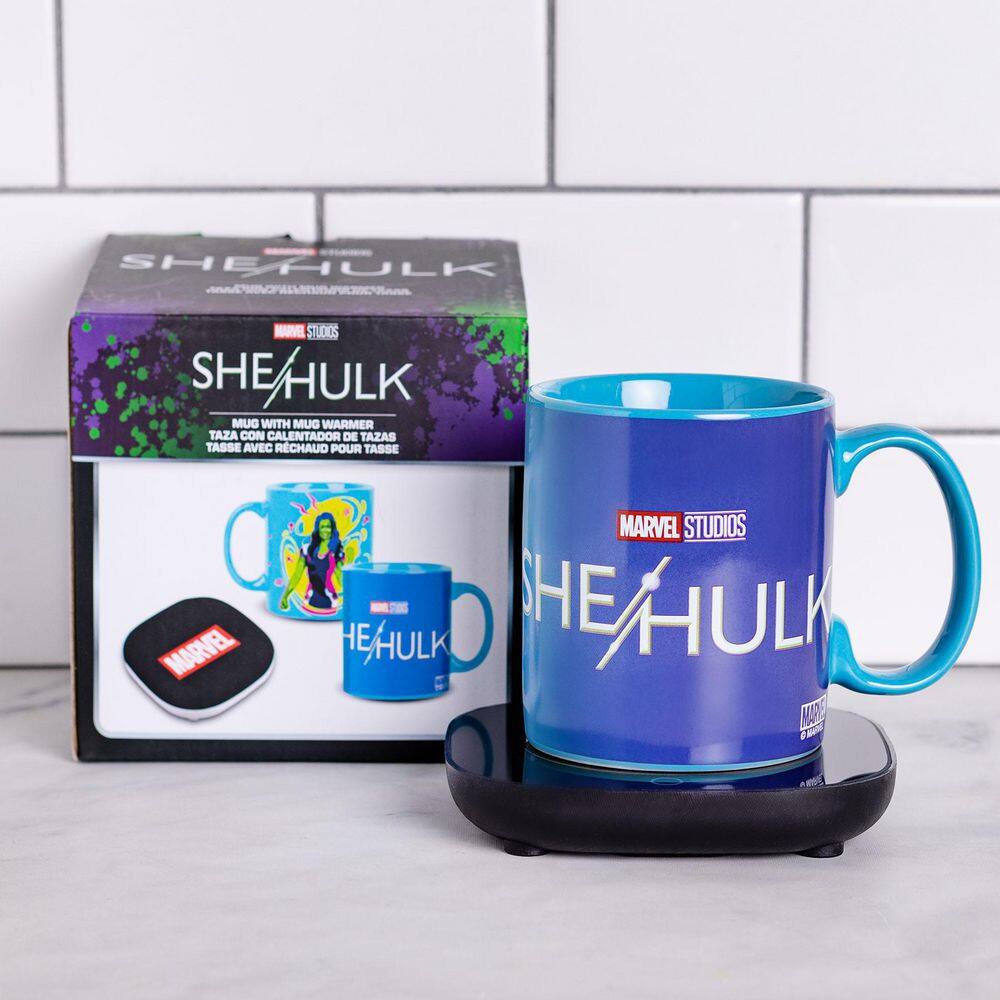 Uncanny Brands Marvel's Single-Cup She-Hulk Blue Coffee Mug with Warmer for Your Drip Coffee Maker MW1-MVM-SHU1