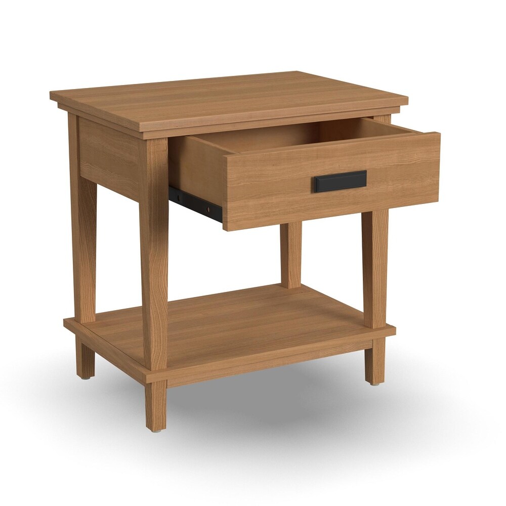 Homestyles Oak Park Brown Wood Nightstand