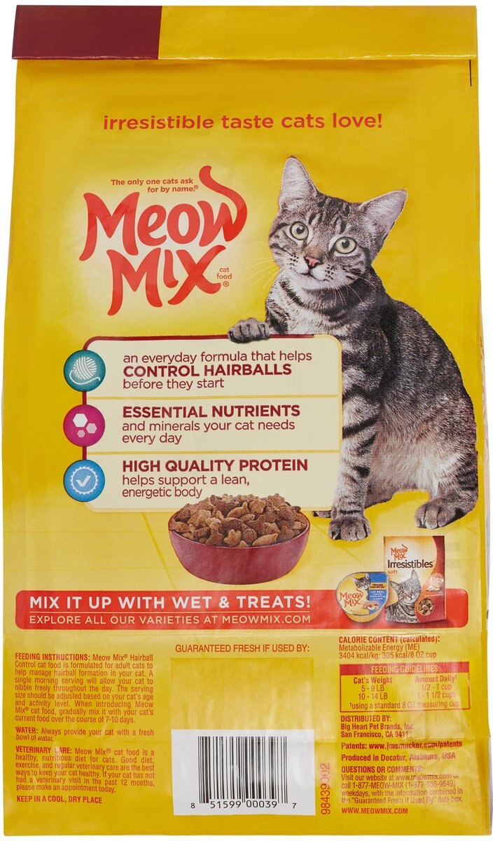 Meow Mix Hairball Control Dry Cat Food