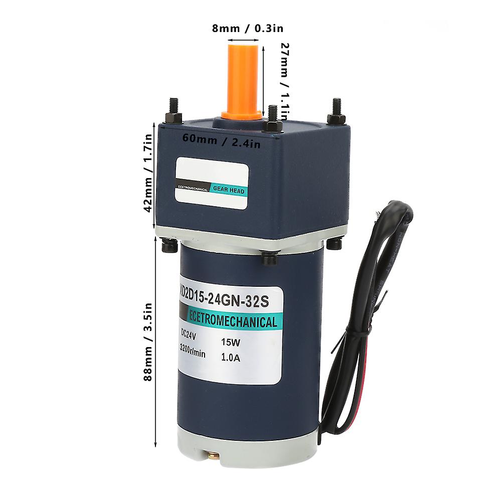 Dc24v 15w Xd2d15-24gn-32s Permanent Magnet Dc Reduction Gear Motor Adjustable Speed (20rpm)