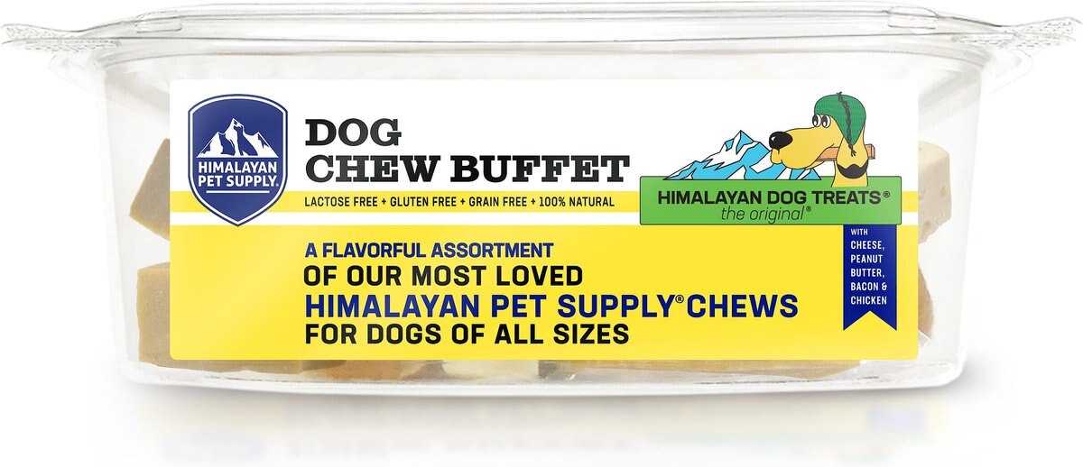 Himalayan Pet Supply Dog Chew Buffet Variety Pack Dog Treats， 32-oz tub