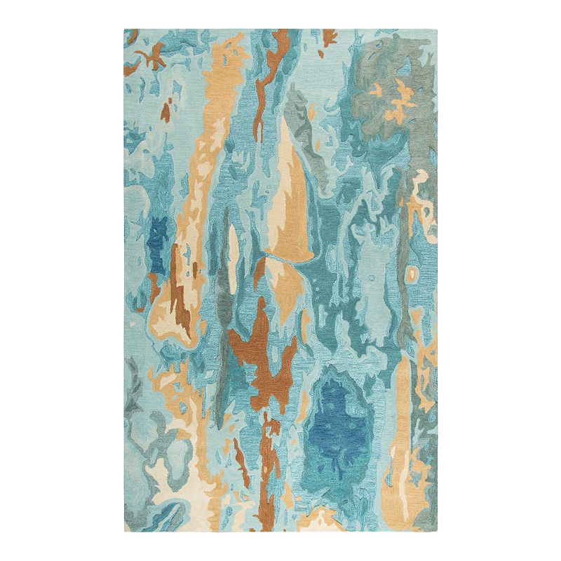 Rizzy Home Laura Vogue Blue/Gray/Gold Rug