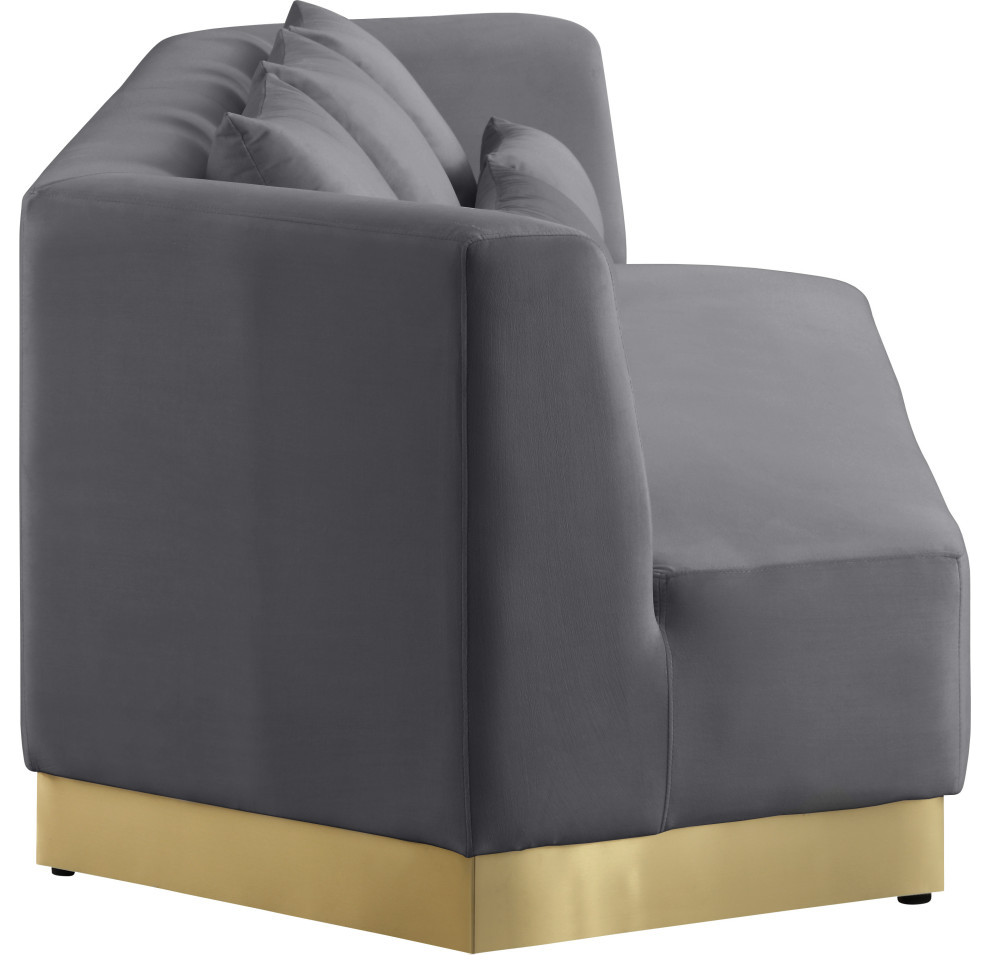 Marquis Velvet Upholstered Set   Contemporary   Sofas   by Meridian Furniture  Houzz