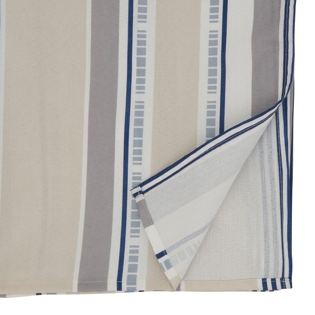 Saro Lifestyle Folksy Tablecloth With Striped Design