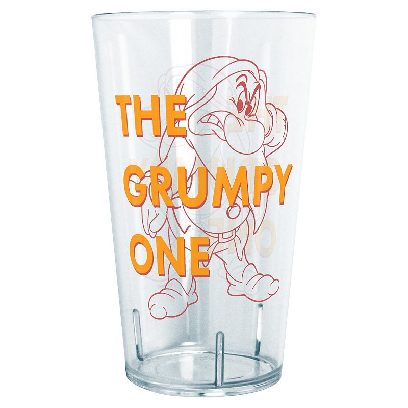 Snow White Grumpy Outlined Tritan Tumbler