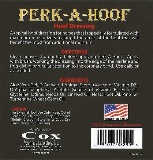 Cox Vet Lab Perk-A-Hoof Hoof Dressing Horse Treatment