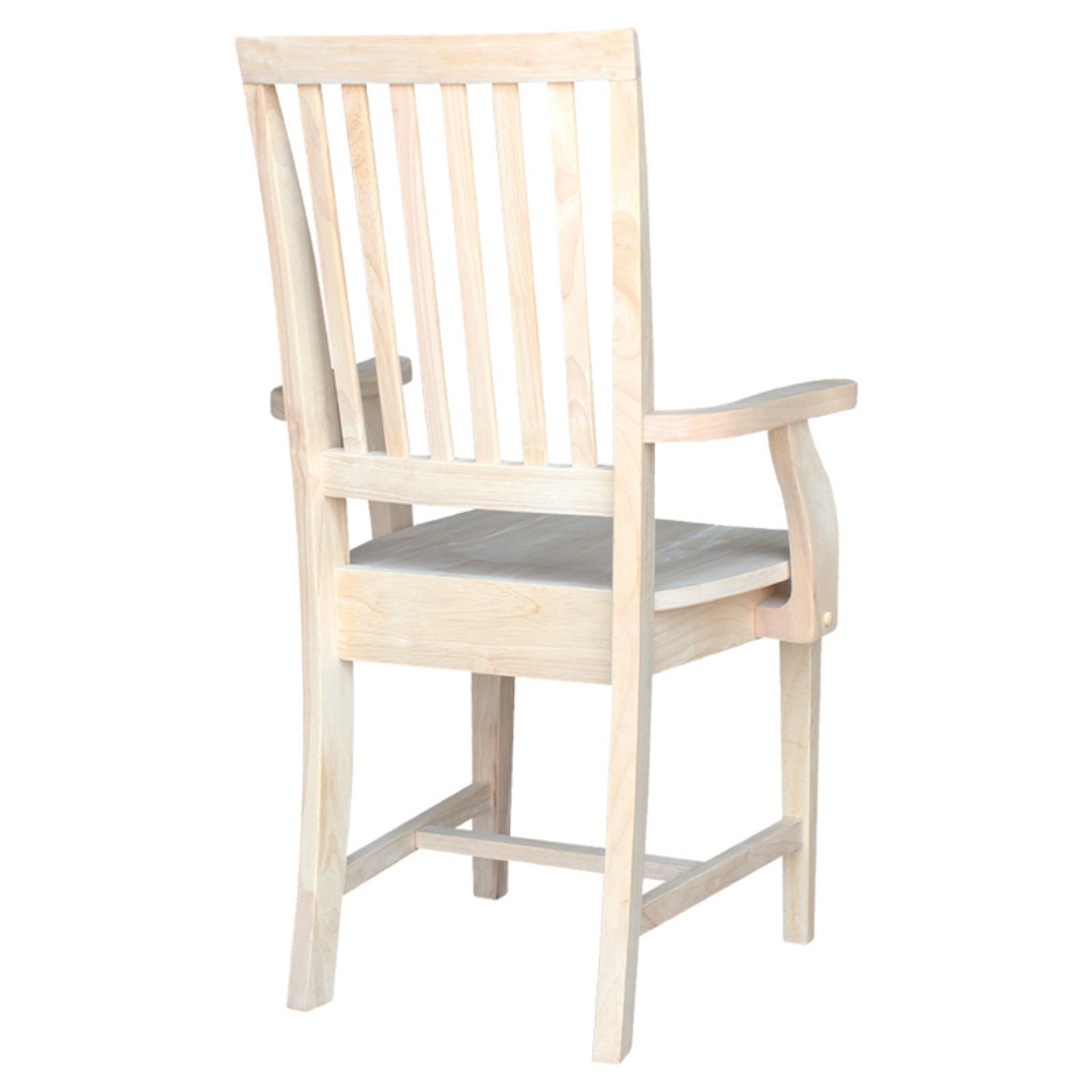 International Concepts Wood Mission Side Chair with Arms - 39.2