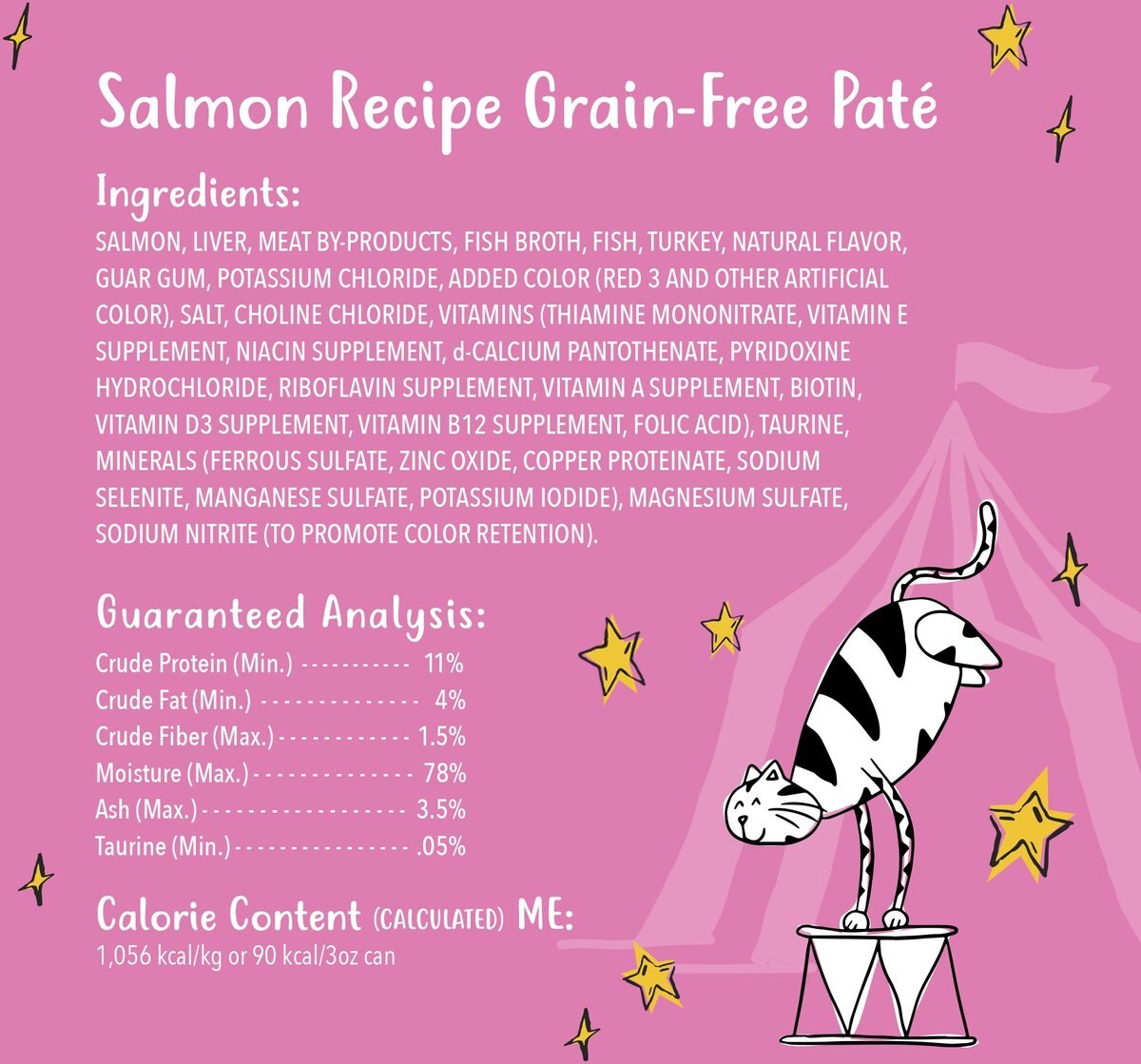 Tiny Tiger Pate Salmon Recipe Grain-Free Canned Cat Food