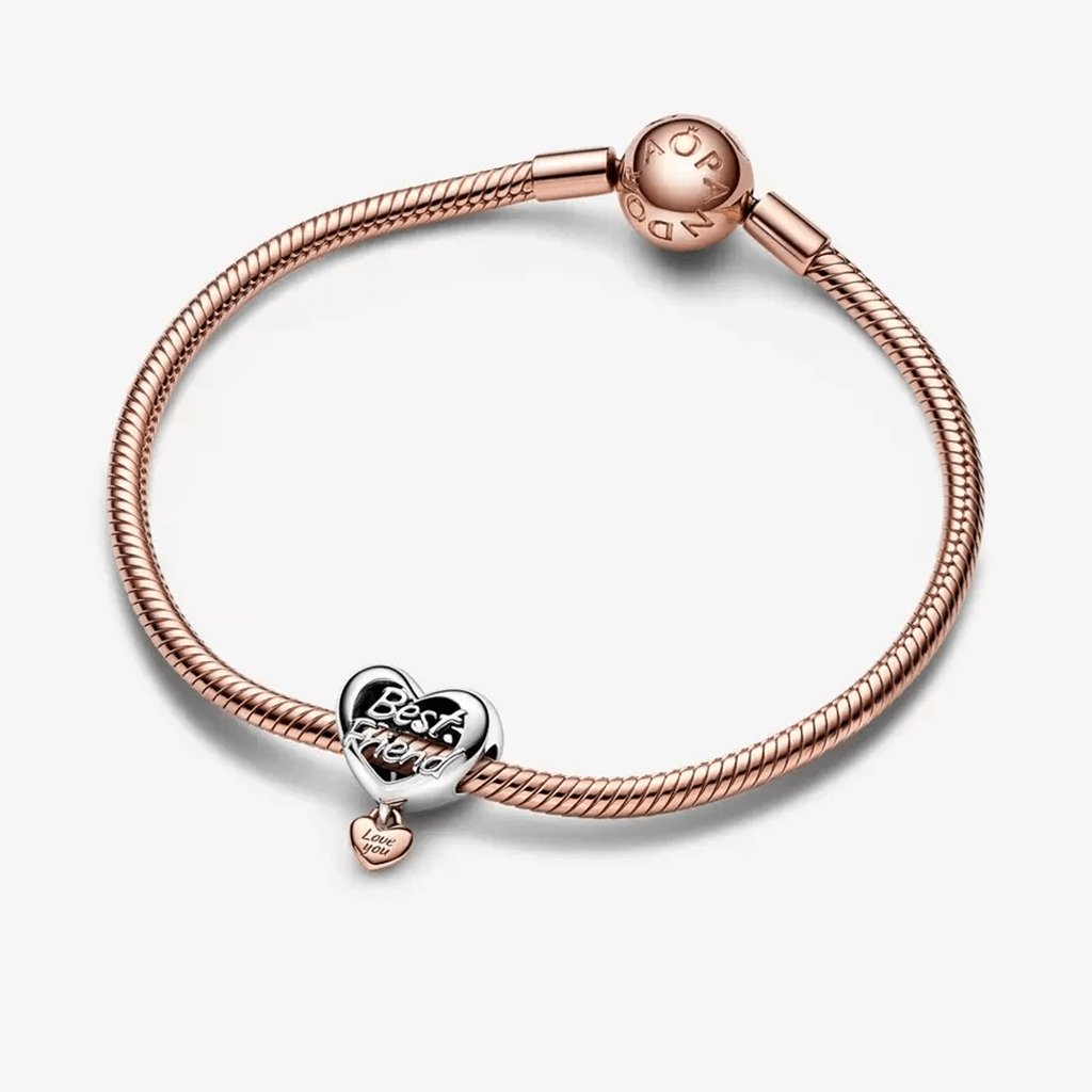 PANDORA  Love You Best Friend Heart Charm