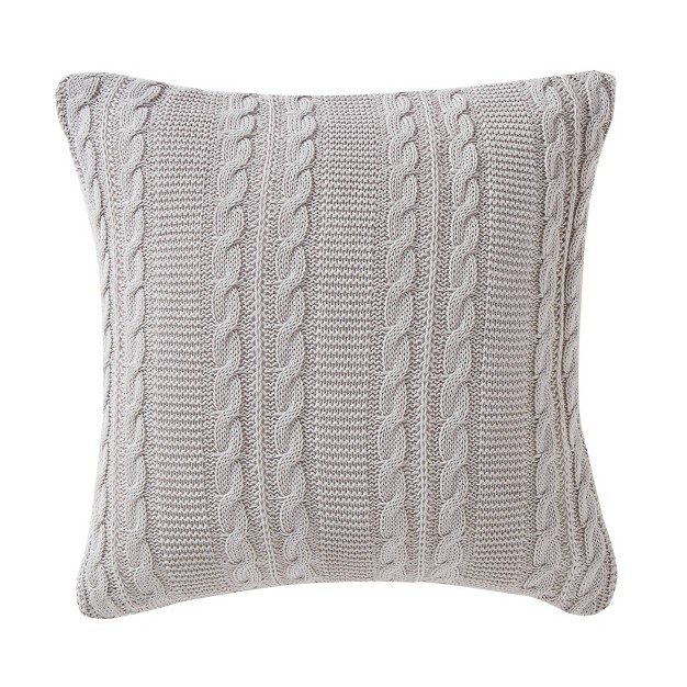 Dublin Square Throw Pillow Gray Vcny