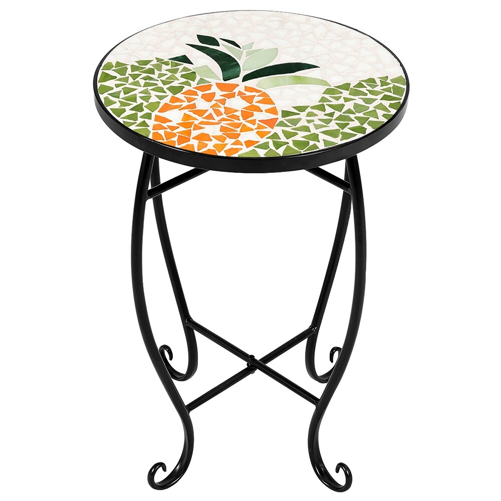 Outdoor Indoor Side Table Accent Table Plant Stand Decor