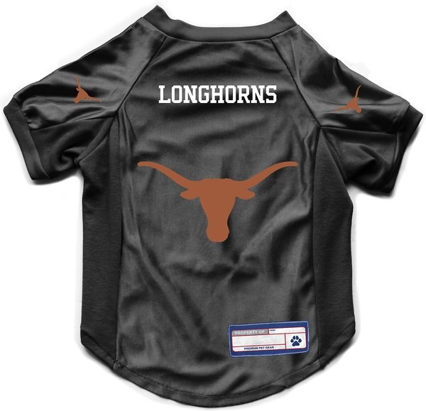 Littlearth NCAA Stretch Dog and Cat Jersey， Texas Longhorns