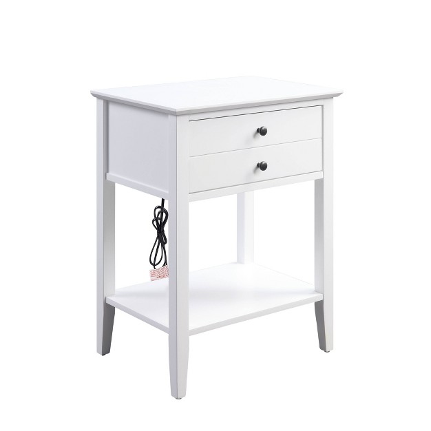 Grardor Side Table With Usb Charging Dock Acme Furniture