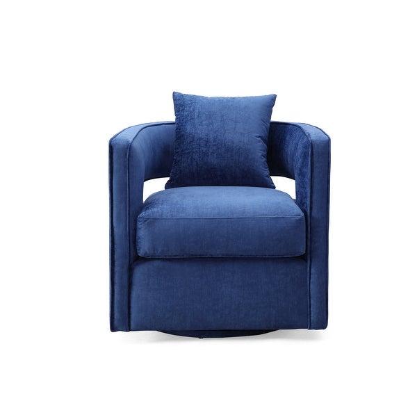 Kennedy Modern Accent Velvet Swivel Chair